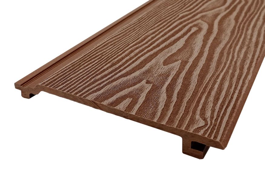 Сайдинг из ДПК Darvolex 3D тиснение Коричневый купить в Сочи