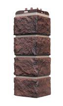 Угол наружный Grand Line, Колотый Камень Design Plus, Кофе (темно-бежевый шов)