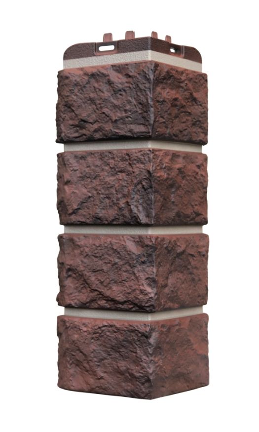 Угол наружный Grand Line, Колотый Камень Design Plus, Кофе (темно-бежевый шов) купить в Сочи