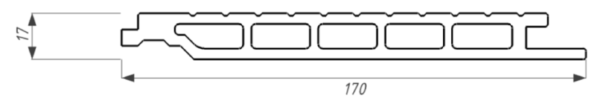 Фасадная панель из ДПК WOODVEX, Select, Вуд купить в Сочи