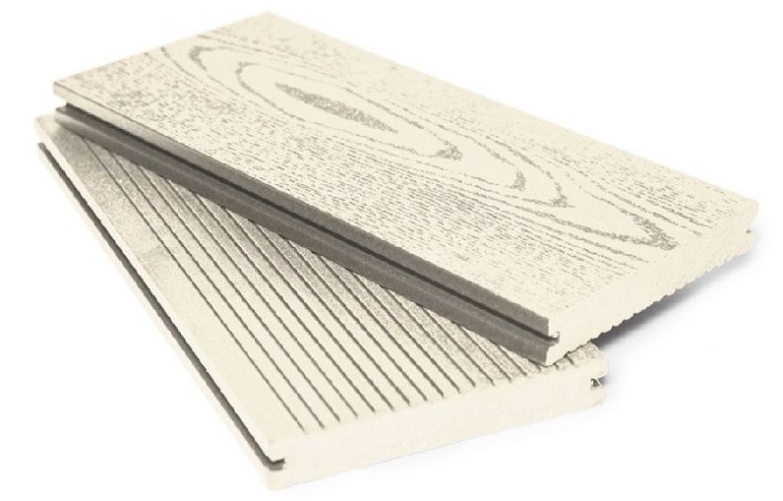 Террасная доска ДПК I-Techplast МАССИВ 3D NEW Слоновая кость купить в Сочи