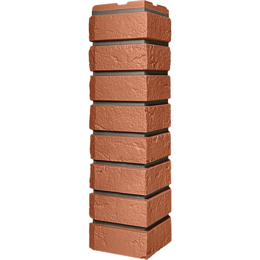 Наружный угол FineBer, Баварский кирпич, цвет терракота. купить в Сочи
