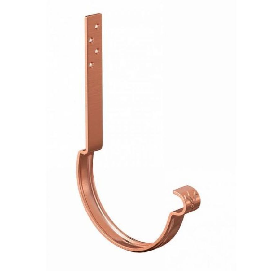 Модернизированный длинный крюк для крепления желоба Aquasystem, медь 150/100 купить в Сочи