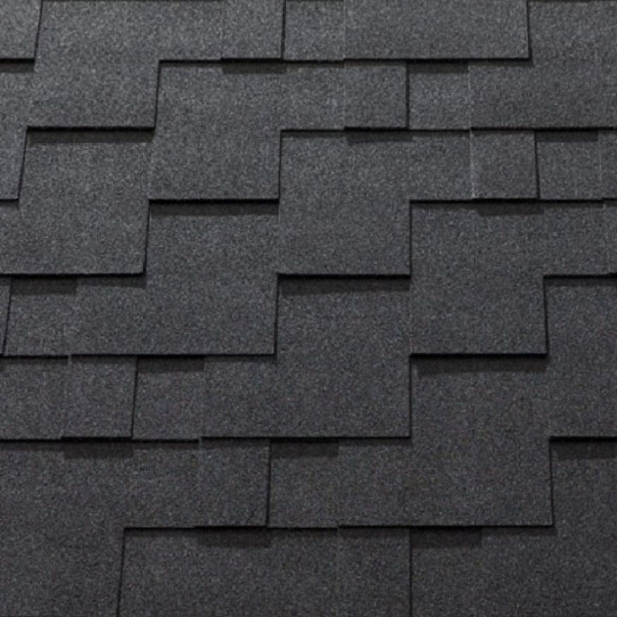 Гибкая черепица KATEPAL ROCKY черного цвета. купить в Сочи