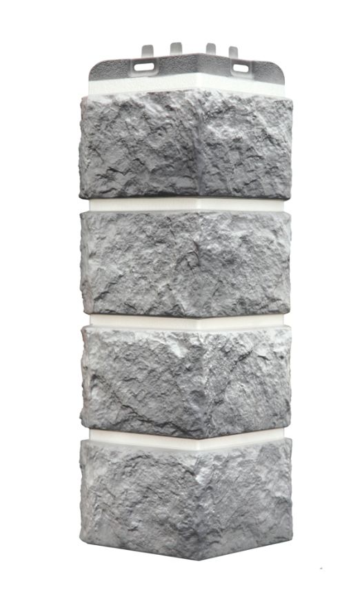 Угол наружный Grand Line, Колотый Камень Design Plus, Гранит (белый шов) купить в Сочи