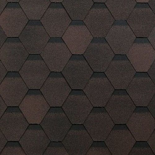 Гибкая черепица Shinglas, Оптима, Цвет: Коричневый купить в Сочи