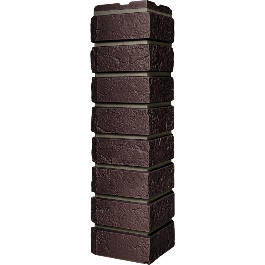 Наружный угол FineBer, Баварский кирпич, Тёмный коричневый купить в Сочи