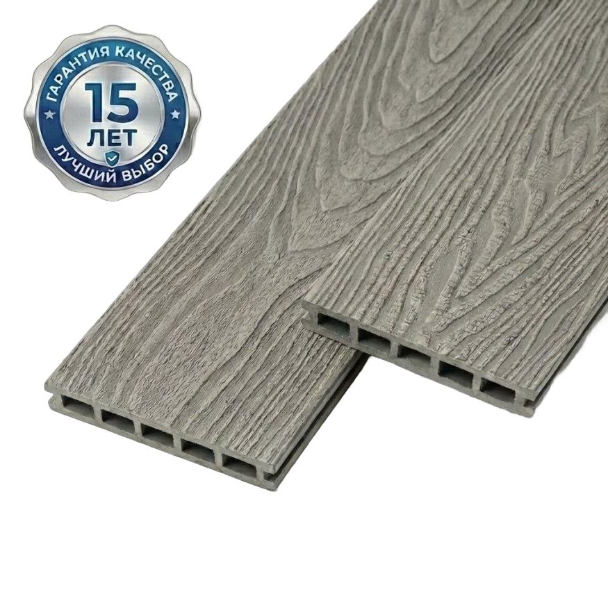 Террасная доска ДПК GardenParkett Патио, Серый купить в Сочи
