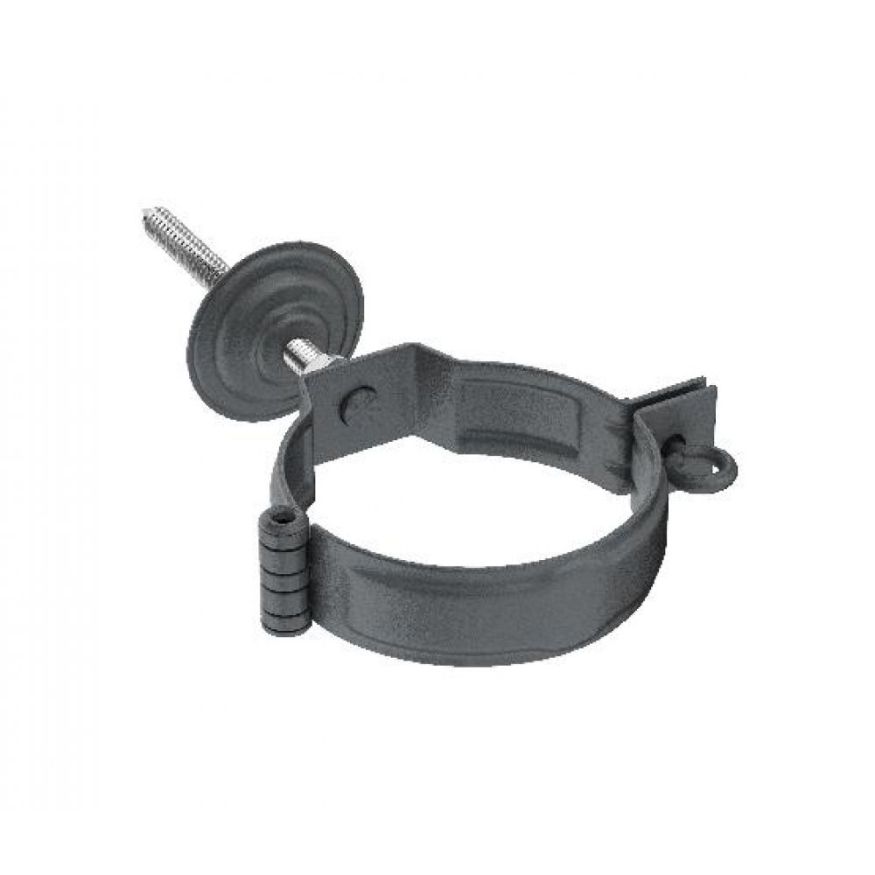 Декоративный хомут для трубы Aquasystem RR 23 Маренго матовый 125/90 с крепежным комплектом купить в Сочи