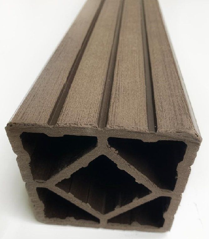 Столб Стандарт (венге и коричневый) из дерева и пластика купить в Сочи