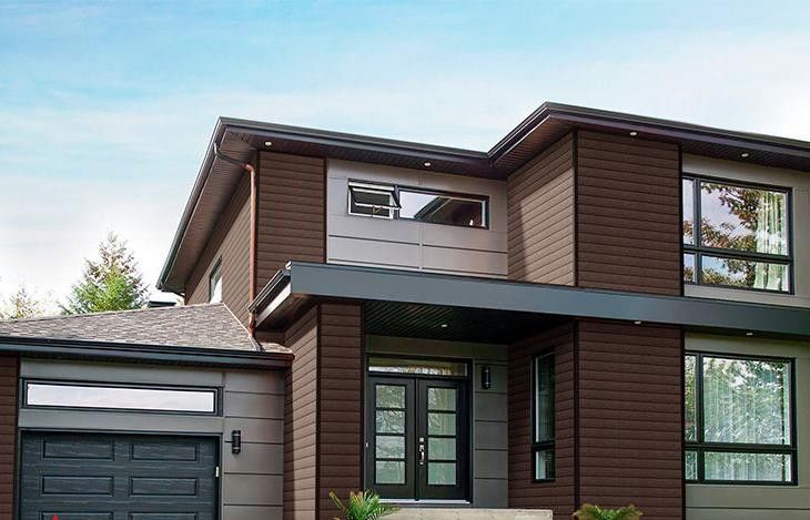 Фасадная доска ДПК Outdoor 3D STORM коричневая смесь купить в Сочи