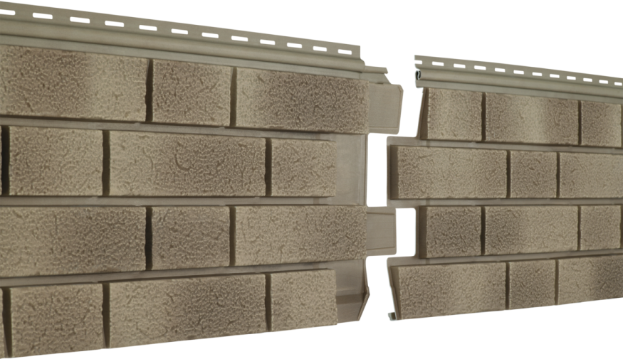 Фасадная панель Ю-пласт Стоун Хаус S-Lock Клинкер Балтик, Пустыня купить в Сочи