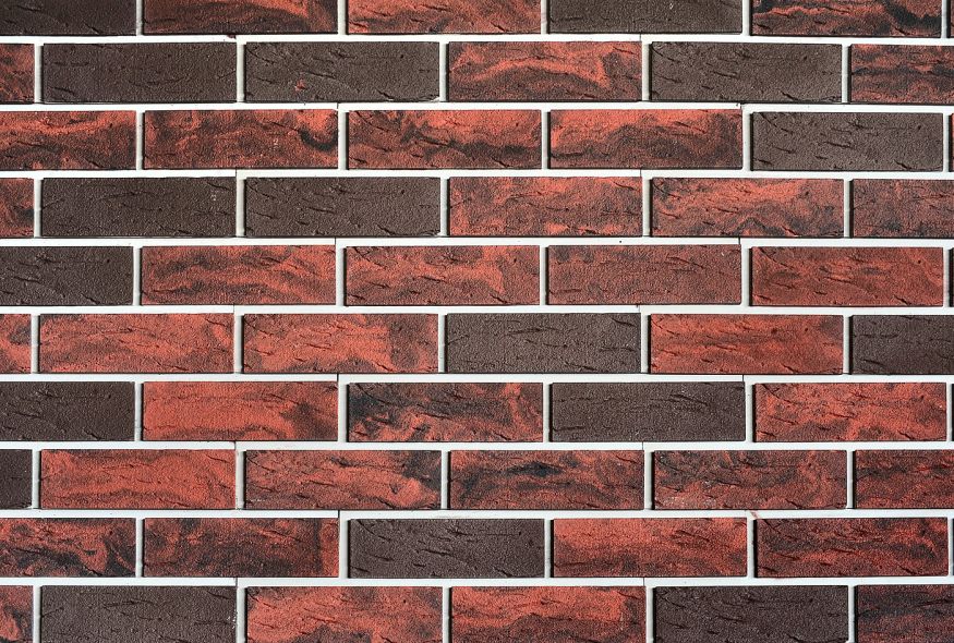 Кирпичная фасадная плитка Кирисс Фасад, Гладкий с фаской №41 купить в Сочи