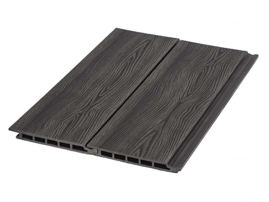 Фасадная доска ДПК Nature 3D Графит купить в Сочи