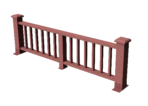 Декоративное ограждение из ДПК GRINDERDECO Троя мербау купить в Сочи