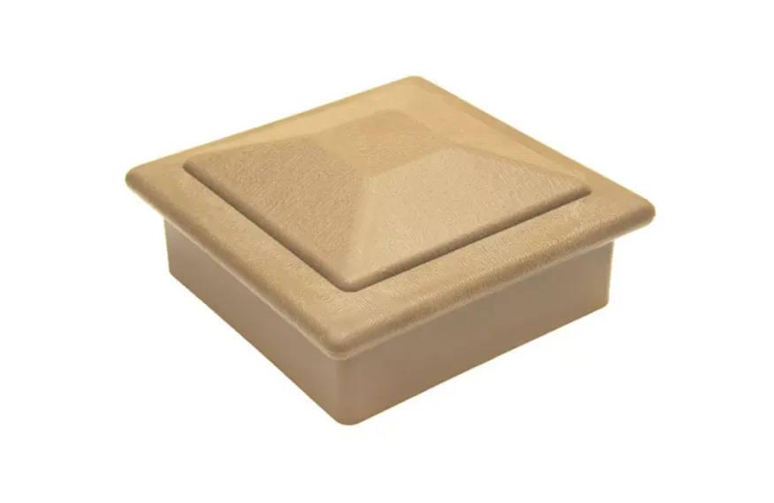 Крышка верхняя фигурная ПВХ для столба 100х100 Deckart Орех купить в Сочи