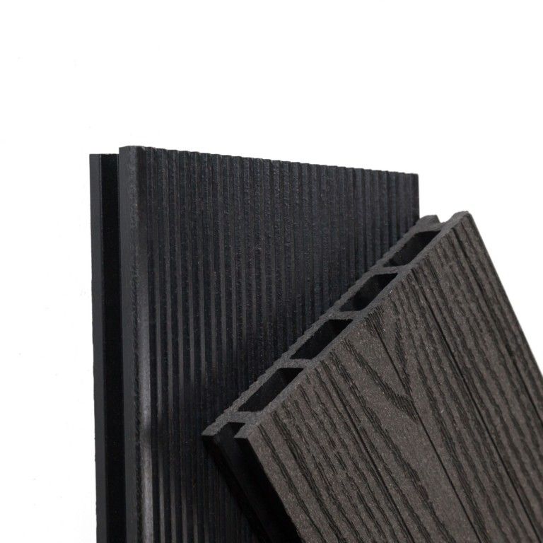 Террасная доска Ecodecking Техно плюс Графит купить в Сочи