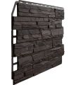 Фасадная панель Fineber, 3D Скол, Тёмный коричневый купить в Сочи