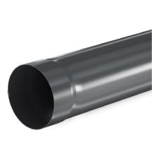 Водосточная труба Aquasystem, RAL 7024, тёмно-серый, длина 3.00 м, диаметр 125/90.