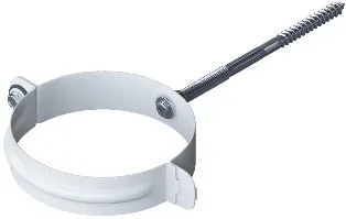 Хомут для трубы металл Альта-Профиль Элит Белый купить в Сочи
