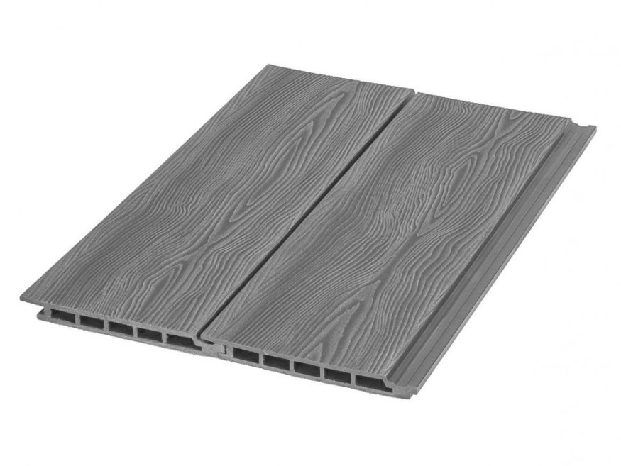 Фасадная доска ДПК Nature 3D Серый купить в Сочи