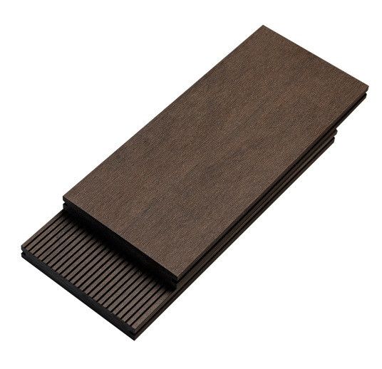 Террасная доска Bruggan Multicolor из ДПК, полнотелая, 140 мм, цвет венге. купить в Сочи