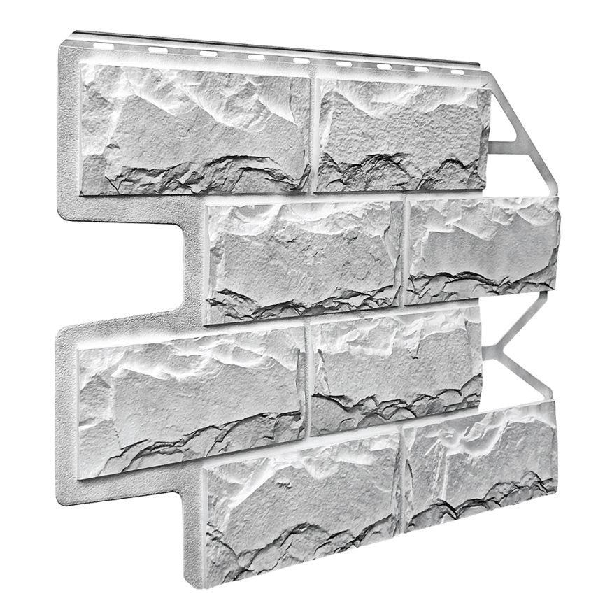 Фасадная панель FineBer Блок, Светло-серый купить в Сочи