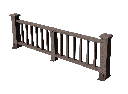 Декоративное ограждение ДПК GRINDERDECO Троя в цвете венге купить в Сочи