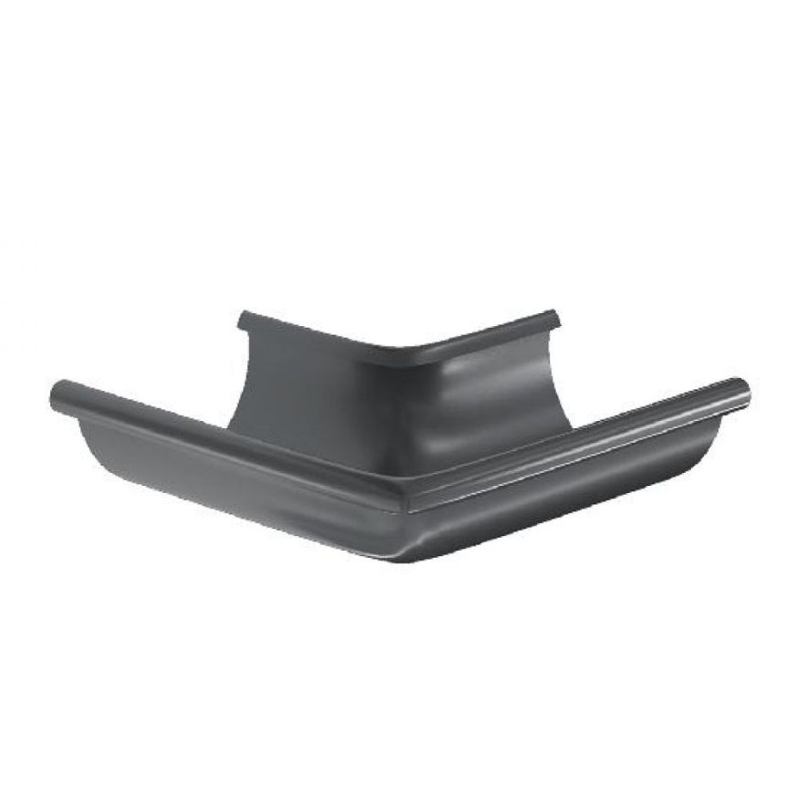 Угол желоба внешний 90°, Aquasystem, RAL 7024 Темно-серый 125/90. купить в Сочи