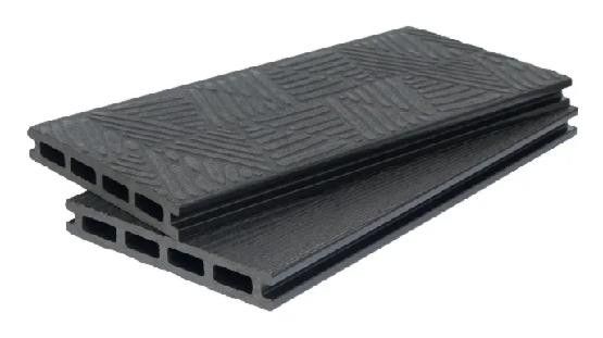 Террасная доска ДПК POLIVAN GROUP 3D+3D NEW пустотелая двухсторонняя DENPASAR Черного цвета. купить в Сочи