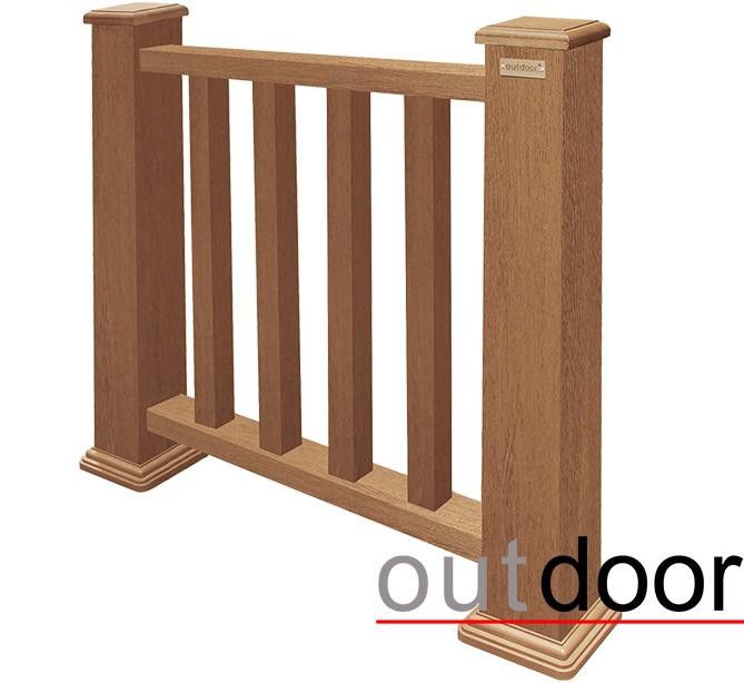 Ограждение из ДПК Outdoor Классик 3D STORM дубовый. купить в Сочи