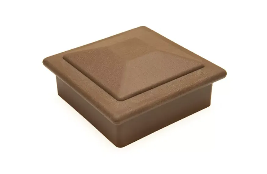 Крышка верхняя фигурная ПВХ для столба 100х100 Deckart Шоколад купить в Сочи