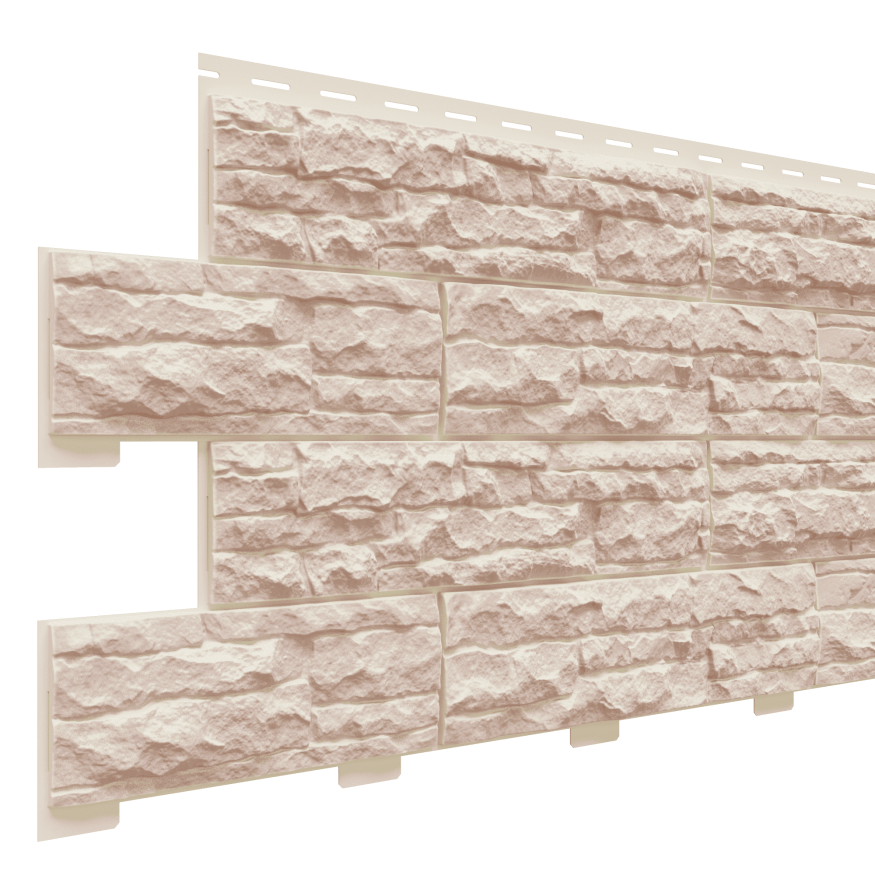 Фасадная панель Доломит, Скалистый риф Люкс, Жемчуг купить в Сочи