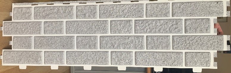 Цокольный сайдинг Tecos МИХЕЛЕН в оттенке серый купить в Сочи