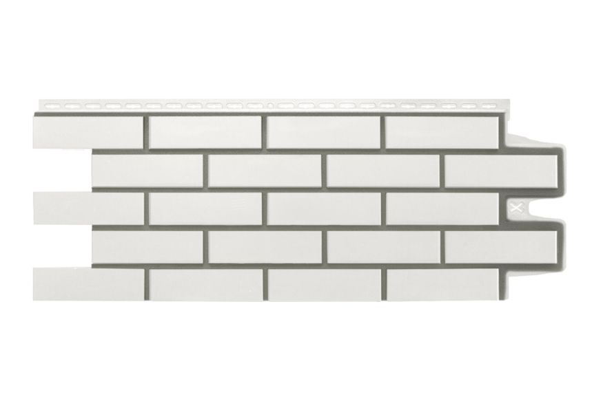Фасадные панели Grand Line, Клинкерный кирпич Design, Молочный, шов RAL 7006 купить в Сочи