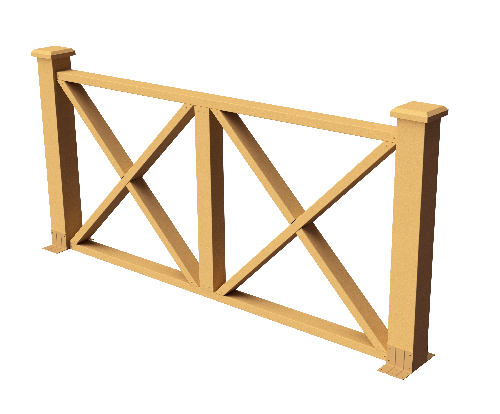 Декоративное ограждение из ДПК GRINDERDECO Тауэр песчаник купить в Сочи