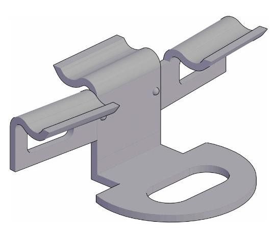 Промежуточный кляймер KRONEX № 7 для алюминиевых лаг (упаковка 100 шт.) купить в Сочи