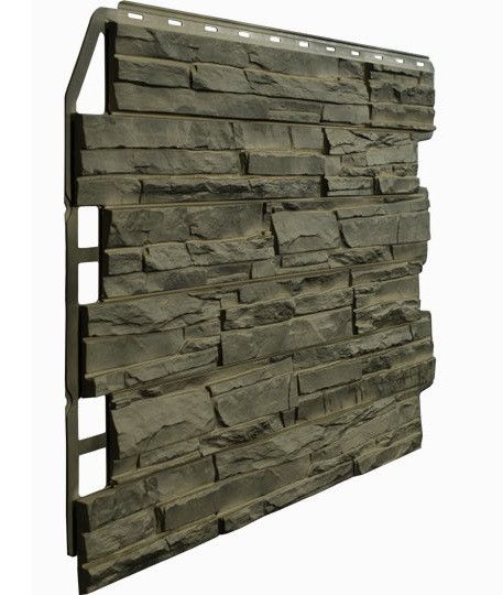 Фасадная панель Fineber, Скол 3D, Цвет Дымчатый купить в Сочи