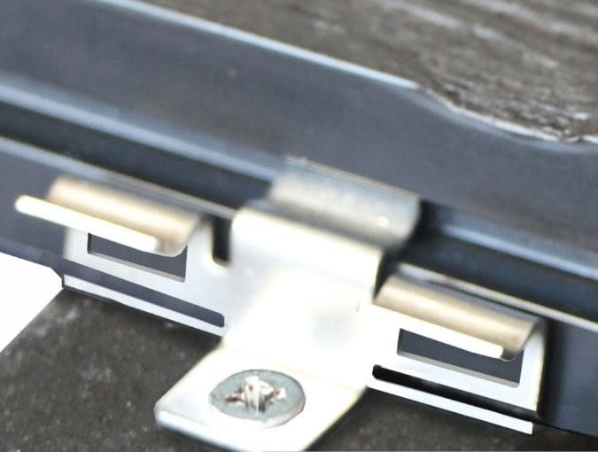 Промежуточный кляймер KRONEX № 7 для металлического каркаса и лаг ДПК (упаковка 100 шт) купить в Сочи