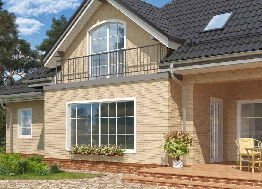 Фасадные термопанели Аляска серия Элевация 02. Krem rustik купить в Сочи