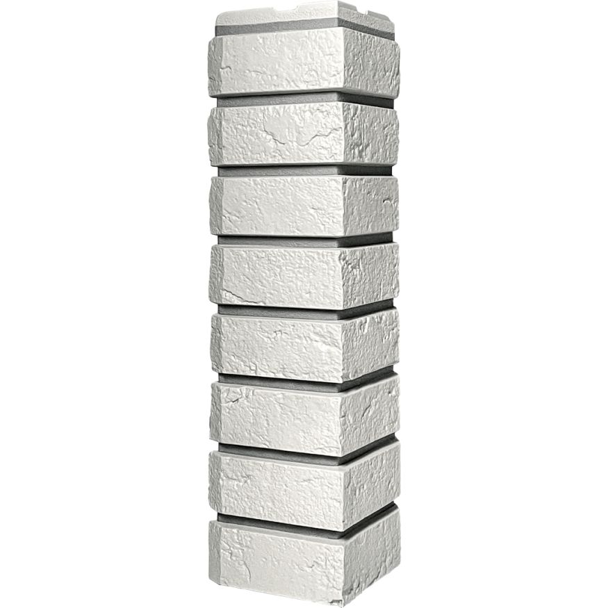 Наружный угол FineBer, Баварский кирпич, Белый цвет. купить в Сочи