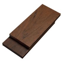 Террасная доска Bruggan Multicolor из ДПК, полнотелая, 140 мм, цвет Кедр.