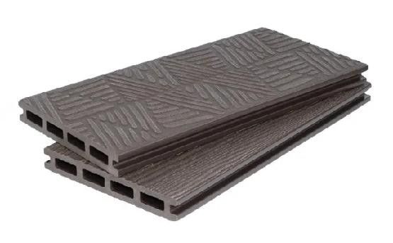 Террасная доска ДПК POLIVAN GROUP 3D+3D NEW пустотелая двухсторонняя DENPASAR Темный шоколад купить в Сочи