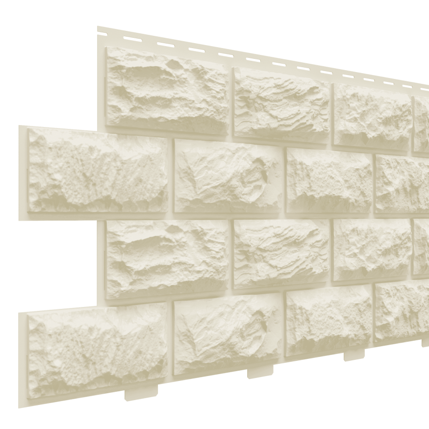 Фасадная панель Доломит, Альпийский, Цвет слоновой кости купить в Сочи