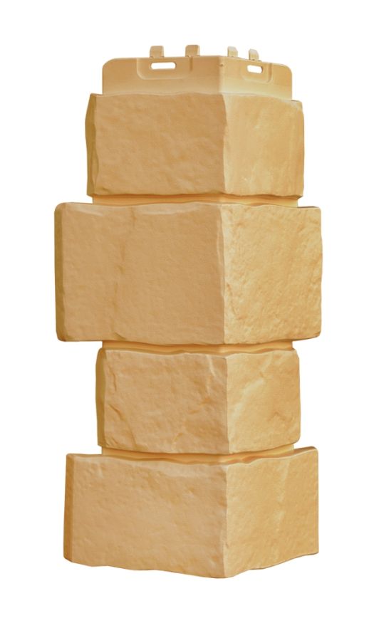 Угол наружный Grand Line, Крупный камень Classic, Песочный купить в Сочи