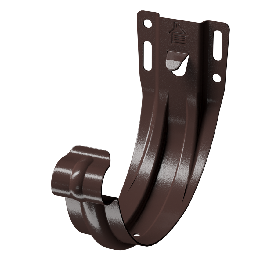 Кронштейн карнизный желоба Docke Stal Premium, штампованный, цвет Шоколад. купить в Сочи