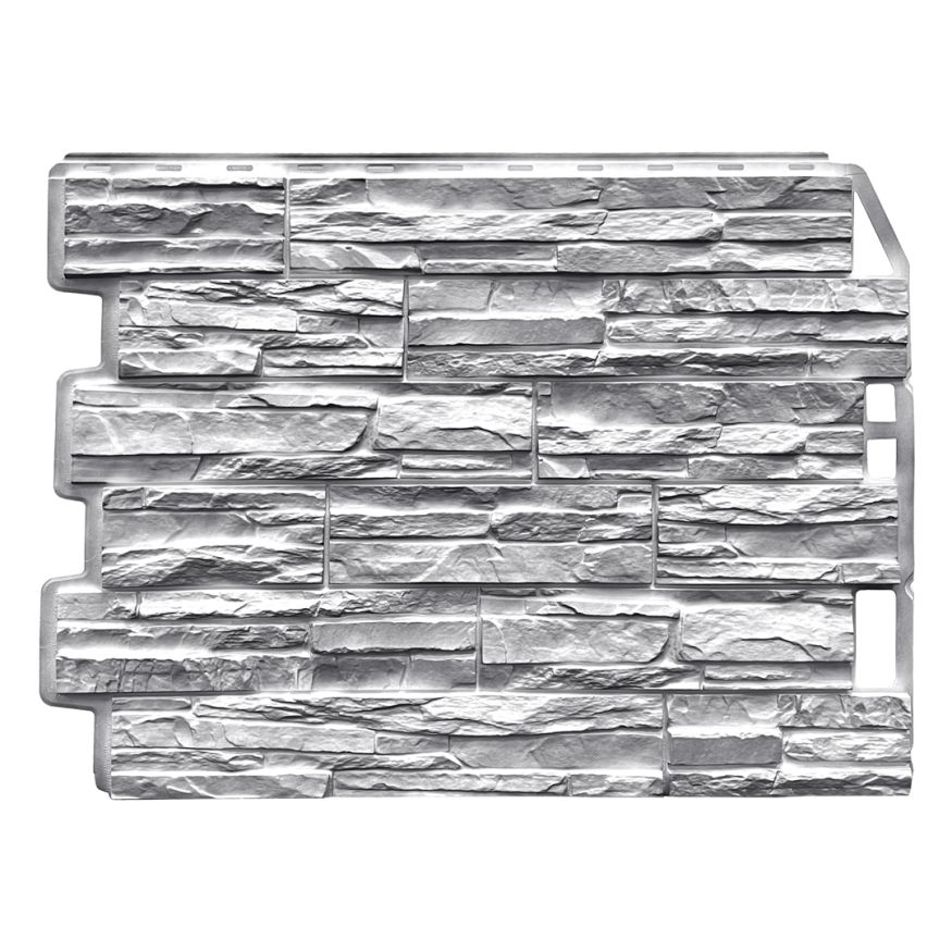 Фасадная панель FineBer Скол, Светло-серый купить в Сочи