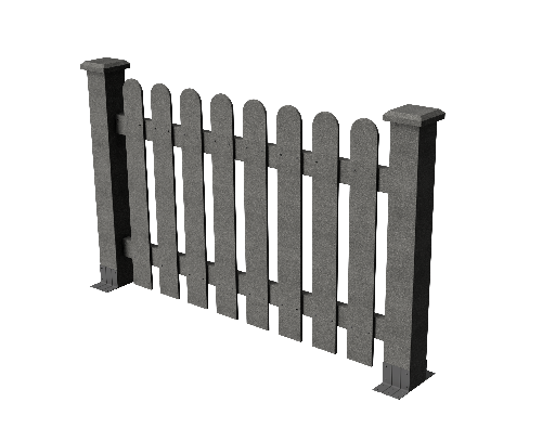 Декоративное ограждение из ДПК GRINDERDECO, цвет: серый базальт. купить в Сочи