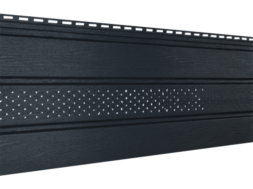 Классический софит Ю-пласт, Графитовый (с частичной перфорацией) купить в Сочи