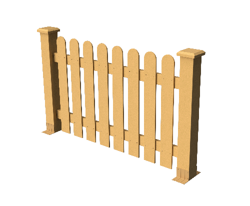 Декоративное ограждение ДПК GRINDERDECO Сежурне, цвет песчаник. купить в Сочи